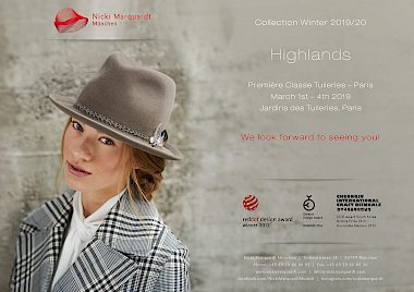Entdecken Sie unser kommende Hut-Kollektion für den Winter 2019 »Highlands«