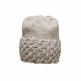knitted hat beige