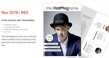 Titelheld: unser Bowler Hut auf dem Cover des aktuellen Hat Magazines aus London