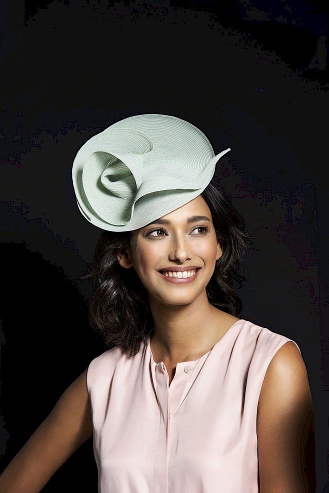 festlicher Kopfschmuck Fascinator Hut Frauen mint
