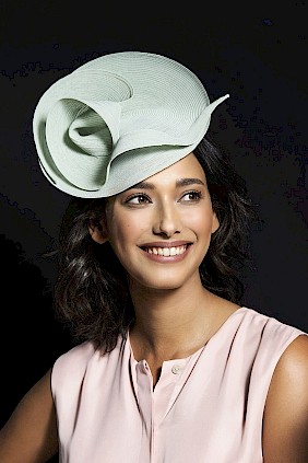 festlicher Kopfschmuck Fascinator Hut Frauen mint