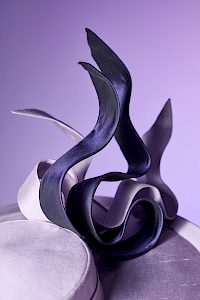 damenhut elegant lila violett -  Bild-2