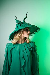 Couture | Couture Sommerhut in grün (Unikat Nr. 442) -  Bild-3