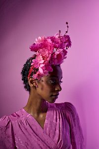 Couture | Fascinator pink (Unikat Nr. 434) -  Bild-3