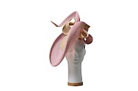 Faszinator Hut für Hochzeitsgast in rosé und beige -  Bild-8